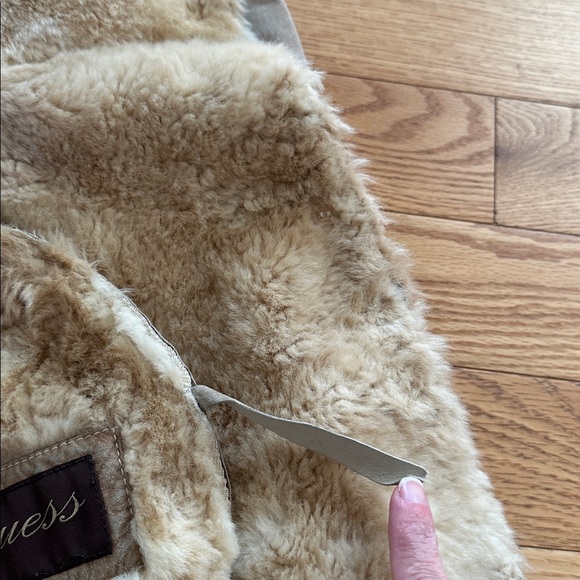 Vintage Guess Women's Teddy Jacket - Picture 7 of 11